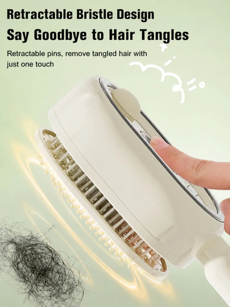 Electric Spray Massage Comb Vibrating Scalp Massager Misting Hair Care Comb, Detangling And Volumizing Comb 3 in 1 Rechargeable