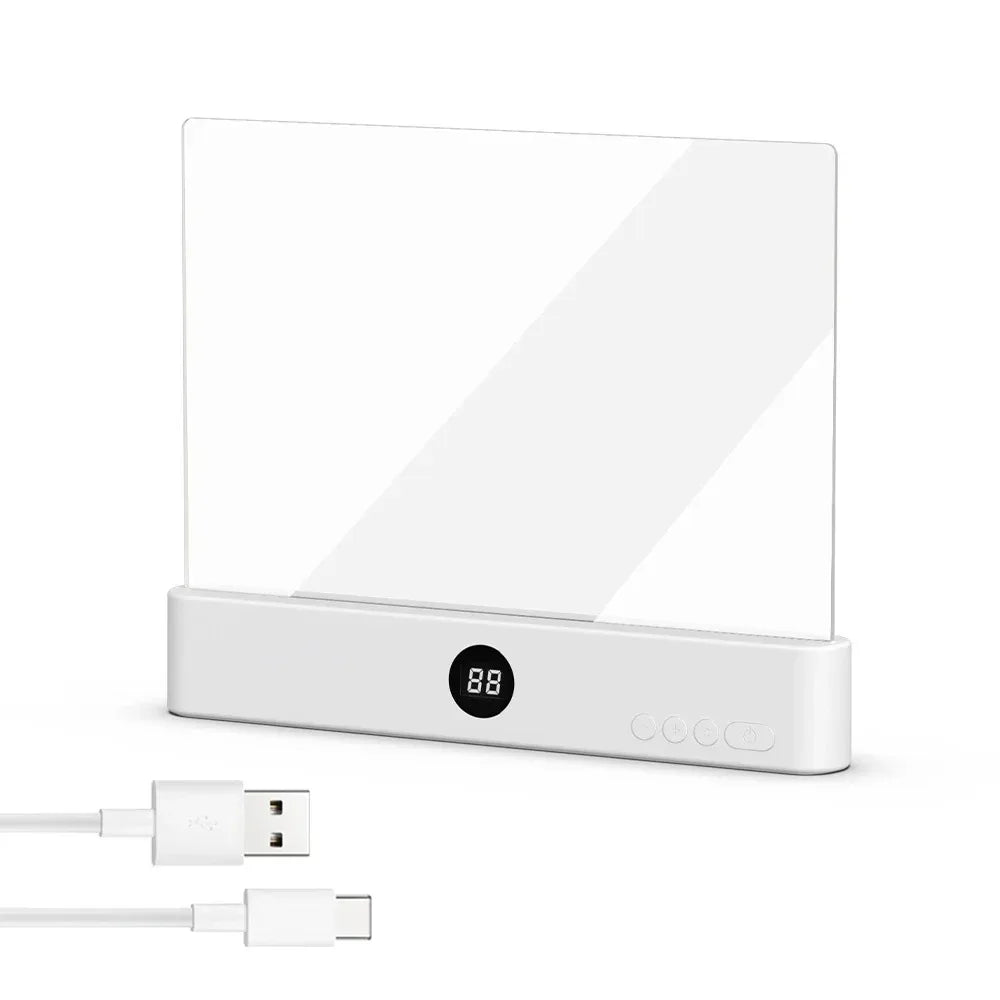 NEWSET LED Flat Panel Night Vision Reading Light Eye Protection Reading Light Usb Charging Student Night Reading Lamp Book Lamp