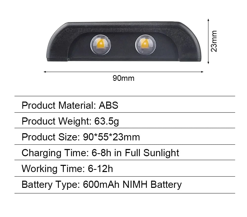Solar Outdoor Wall Light 12 LED Waterproof Garden Light Courtyard Balustrade Decorative Atmosphere Lamp Down Luminous Solar Lamp