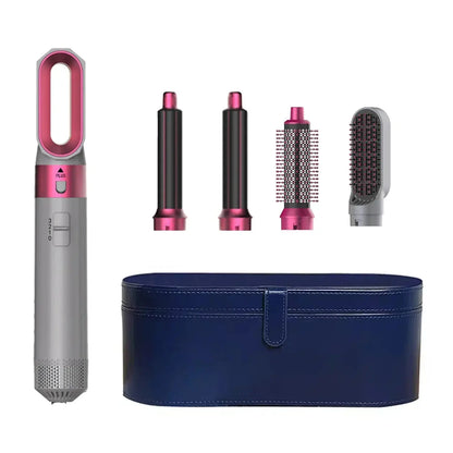 5 In 1 Hair Dryer And Styler Kit With Professional Hot Air Brush Curling Iron Hair Straightener For Curling And Straightening Mentro
