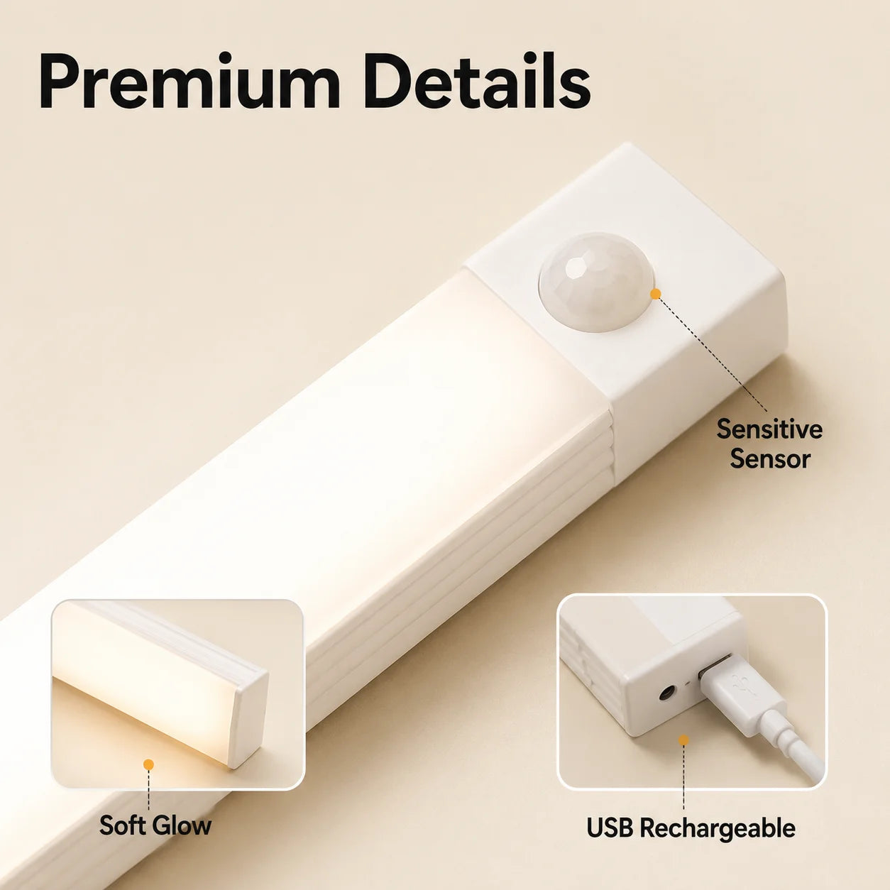 PIR Motion Sensor Led Lights Battery Light For Home Portable Indoor Lighting Bulbs Tubes