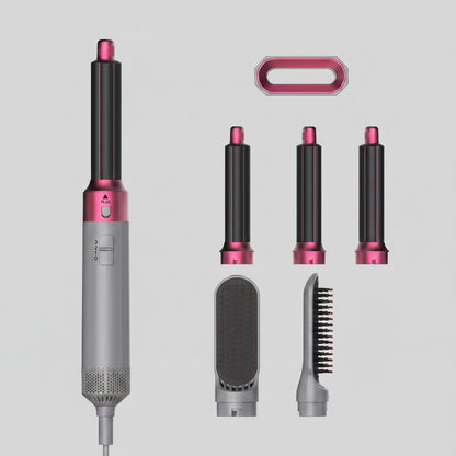 5 In 1 Hair Dryer And Styler Kit With Professional Hot Air Brush Curling Iron Hair Straightener For Curling And Straightening Mentro