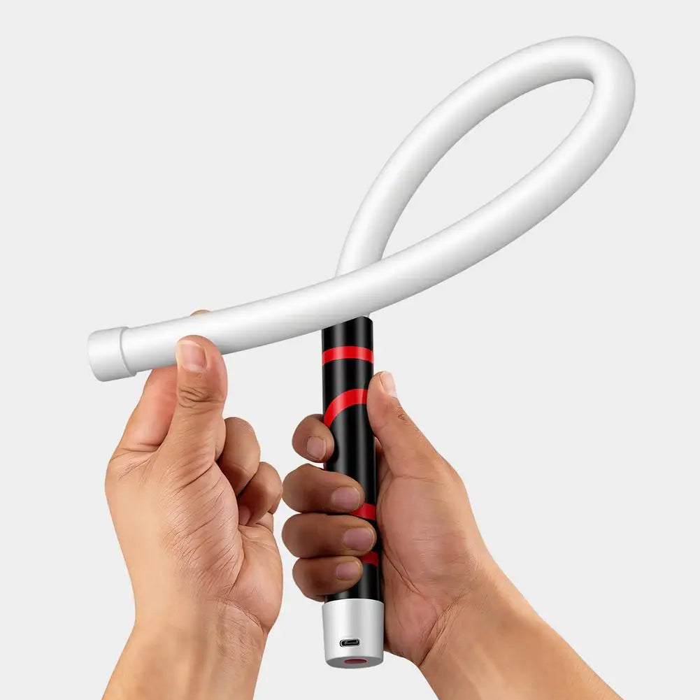 Flexible Bendable LED Work Light Slim Inspection Lamp USB Rechargeable Shape-Retaining Flashlight for Car Engine Auto Repair