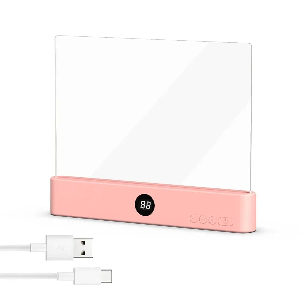 NEWSET LED Flat Panel Night Vision Reading Light Eye Protection Reading Light Usb Charging Student Night Reading Lamp Book Lamp