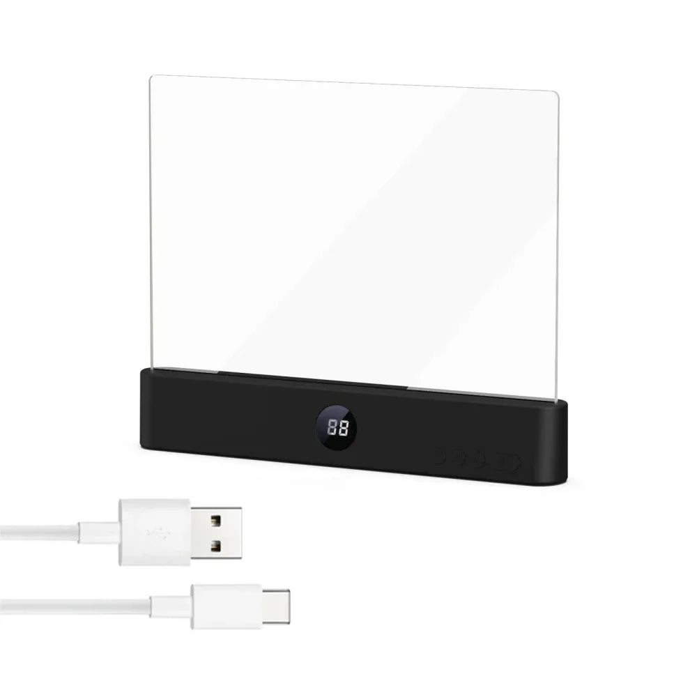 NEWSET LED Flat Panel Night Vision Reading Light Eye Protection Reading Light Usb Charging Student Night Reading Lamp Book Lamp