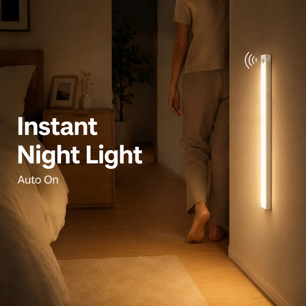 PIR Motion Sensor Led Lights Battery Light For Home Portable Indoor Lighting Bulbs Tubes