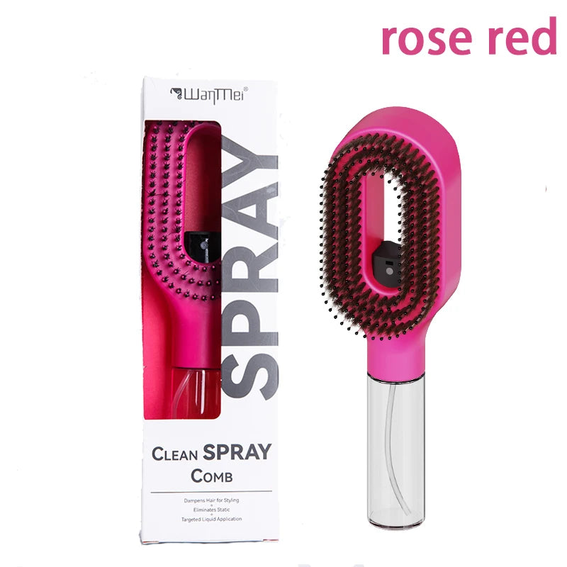 2-in-1 Spray Hair Brush ⭐     HydraComb Hair Brush Mentro