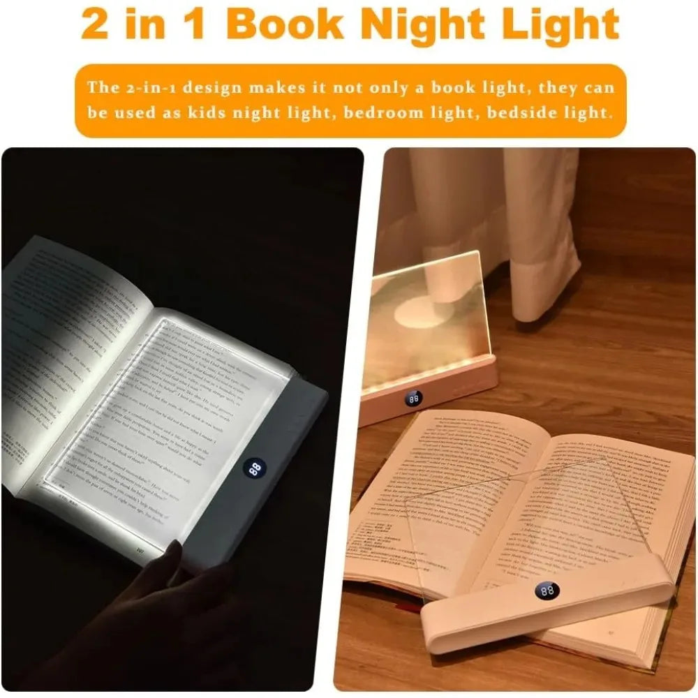 NEWSET LED Flat Panel Night Vision Reading Light Eye Protection Reading Light Usb Charging Student Night Reading Lamp Book Lamp