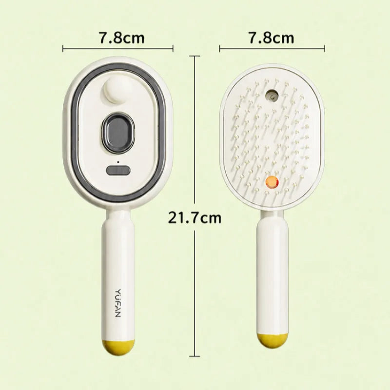 Electric Spray Massage Comb Vibrating Scalp Massager Misting Hair Care Comb, Detangling And Volumizing Comb 3 in 1 Rechargeable