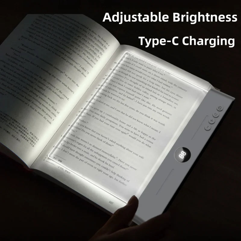 NEWSET LED Flat Panel Night Vision Reading Light Eye Protection Reading Light Usb Charging Student Night Reading Lamp Book Lamp